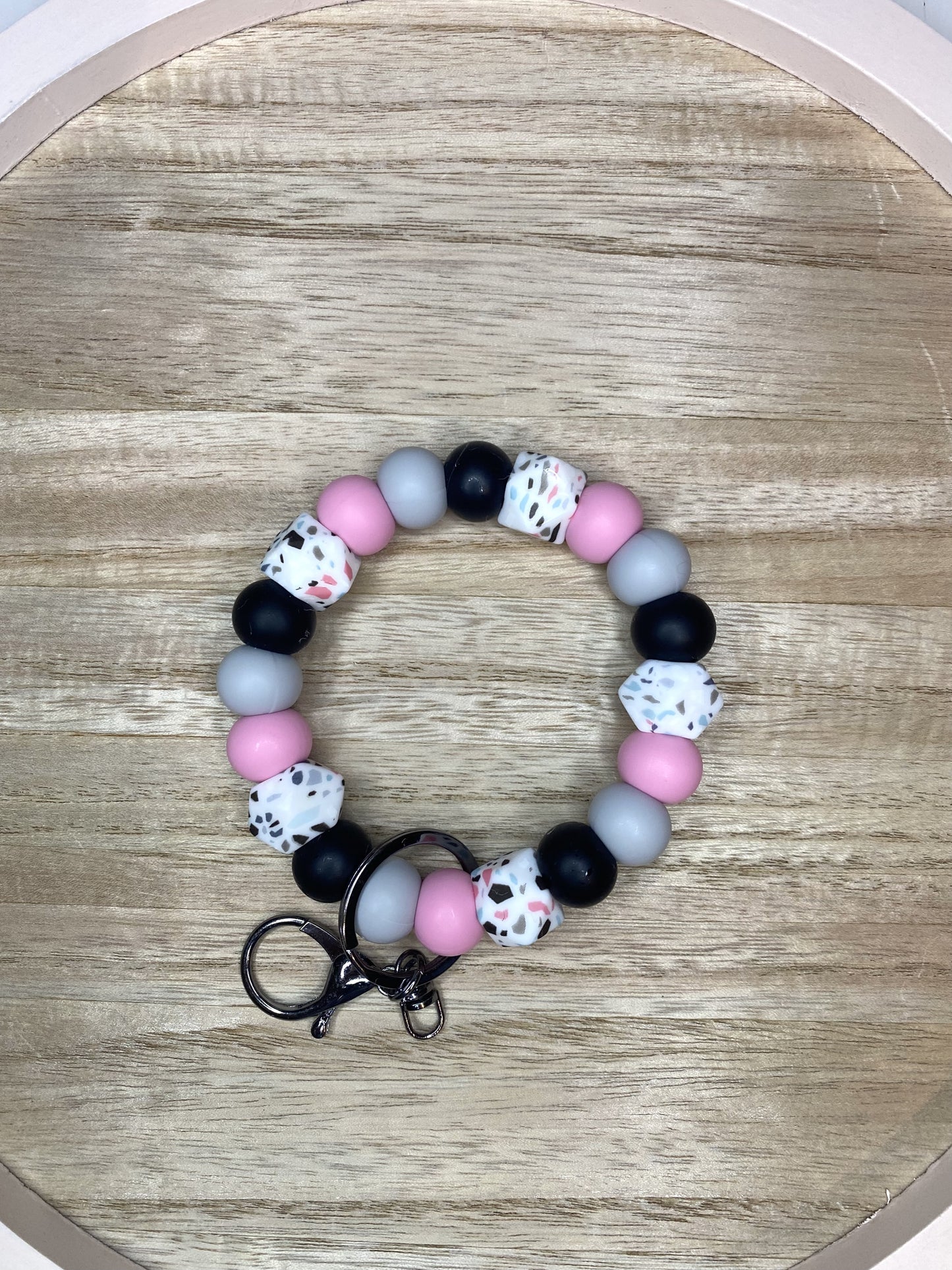 Whose That Girl? Silicone Beaded Wristlet