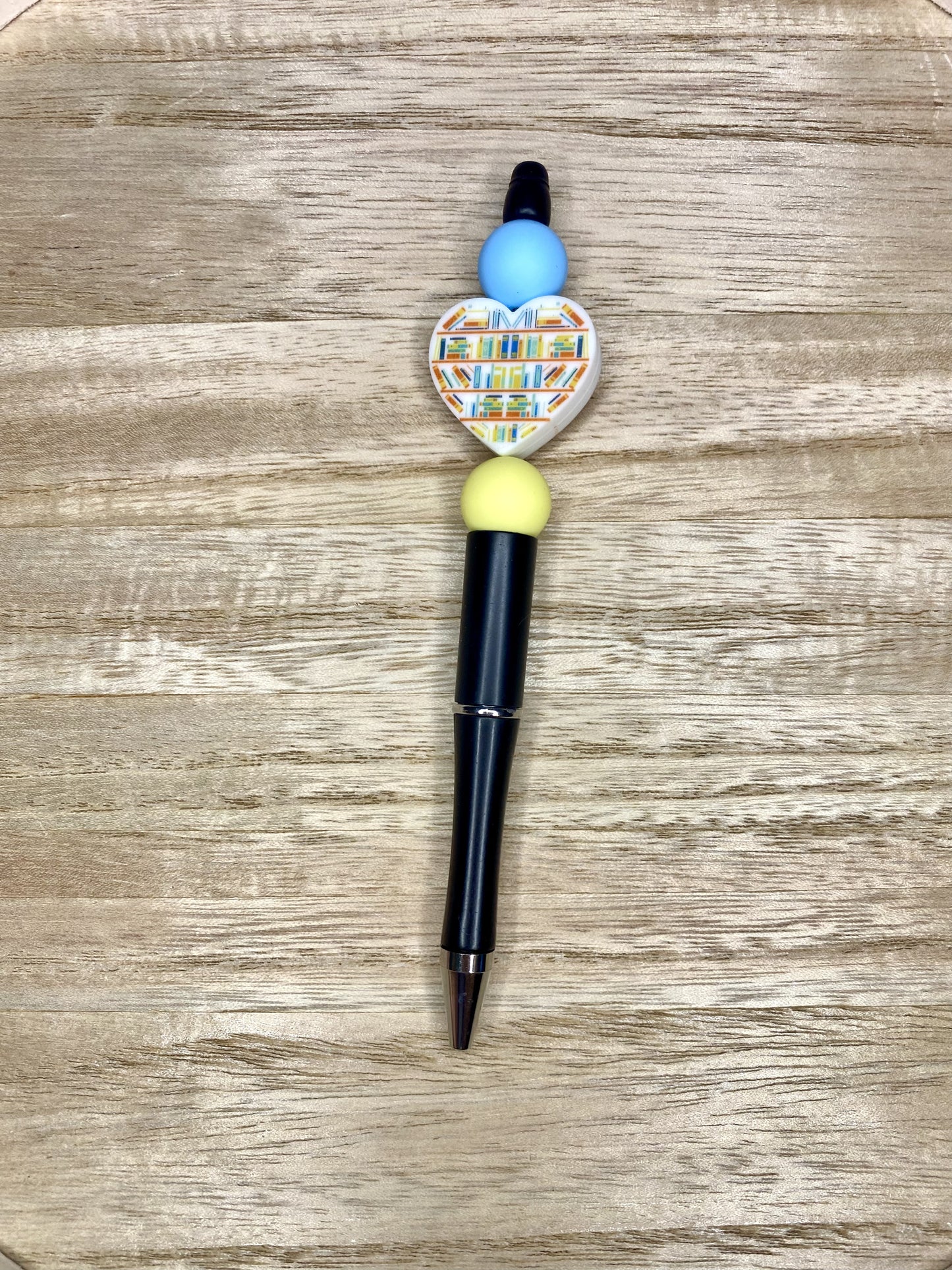 Book Lover Silicone Beaded Pen
