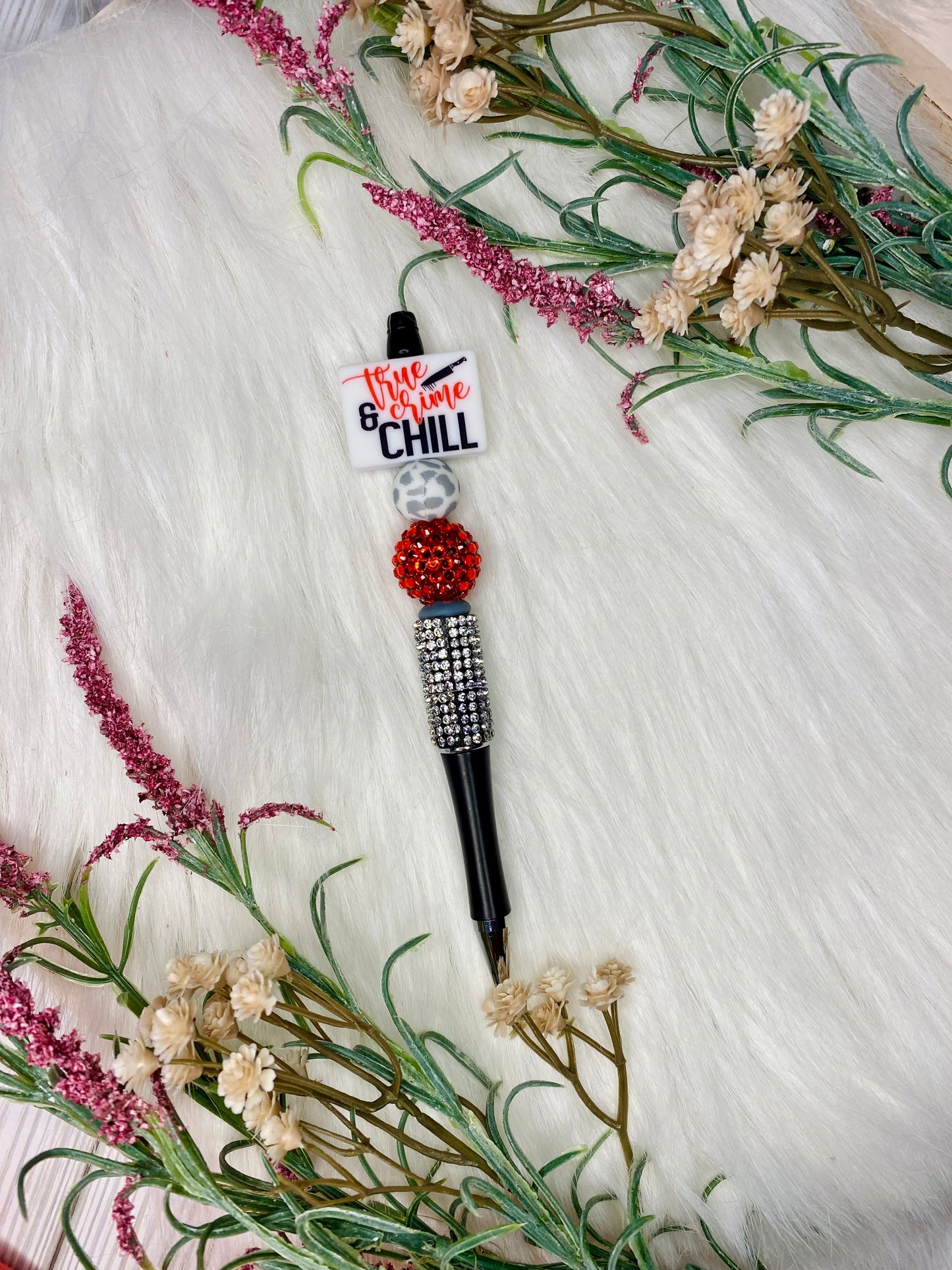 Crime Junkie Silicone Beaded Pen
