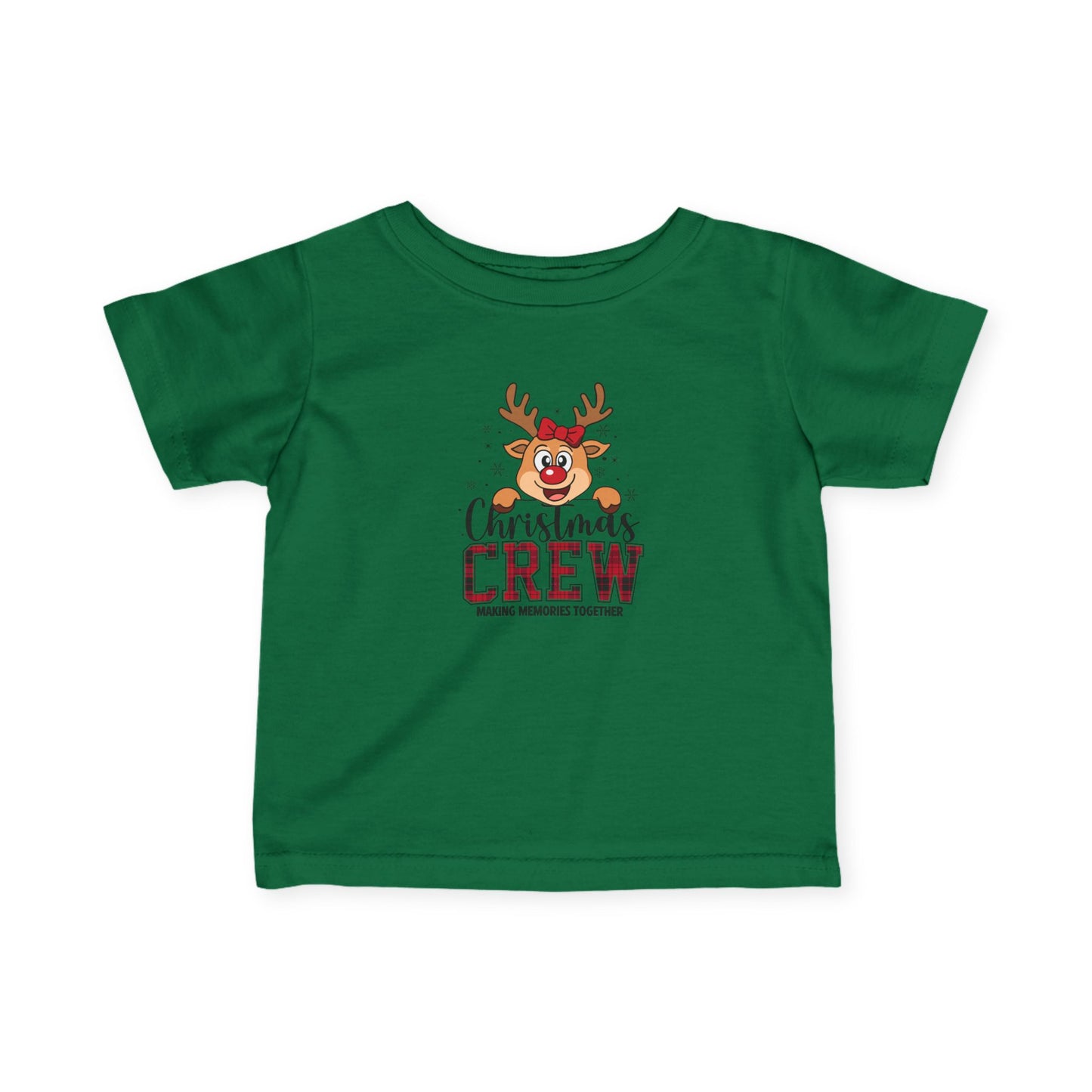 Infant Tee — Christmas Crew Reindeer Cute Baby Holiday Shirt