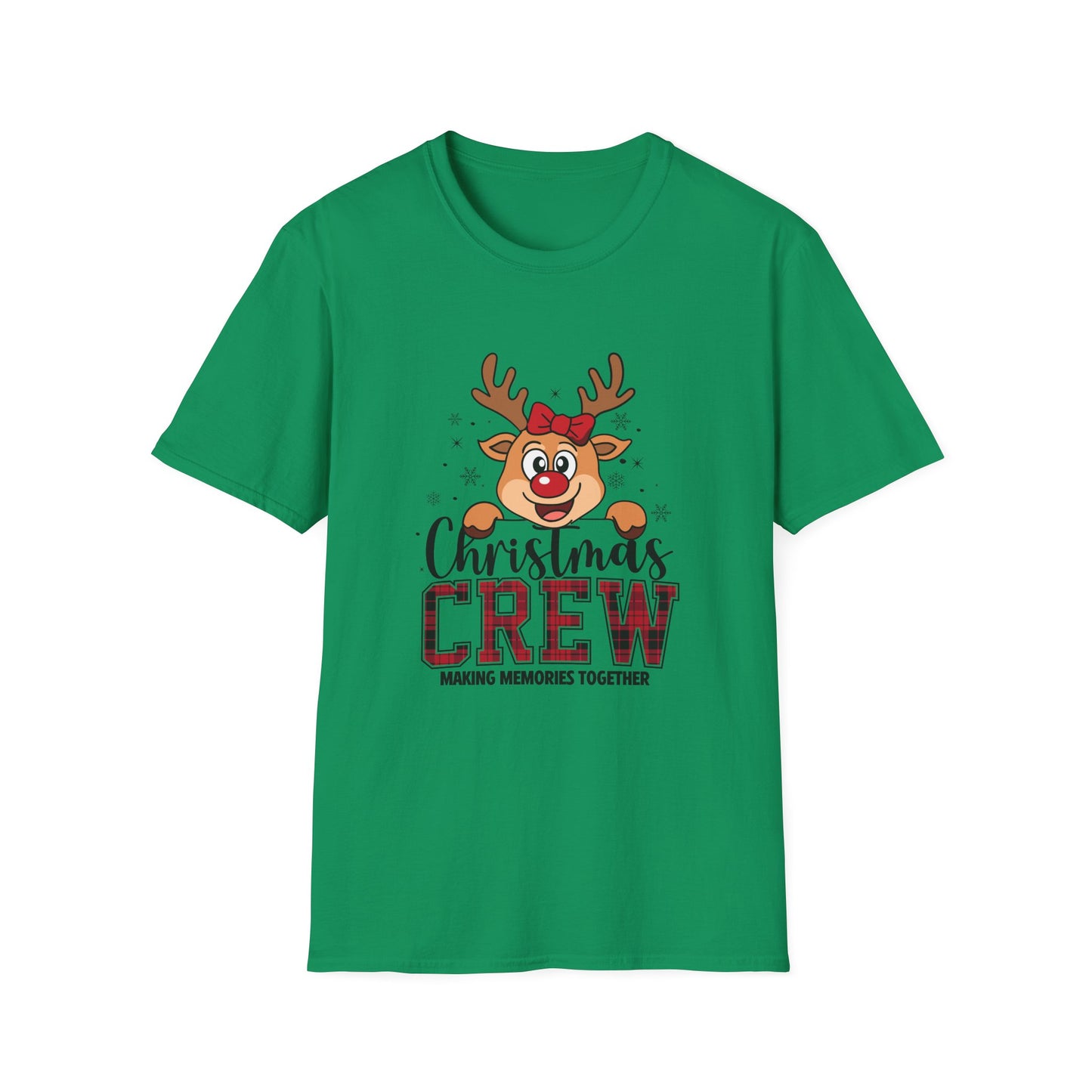 Christmas Crew T-Shirt — Cute Reindeer 'Making Memories Together' Holiday Tee
