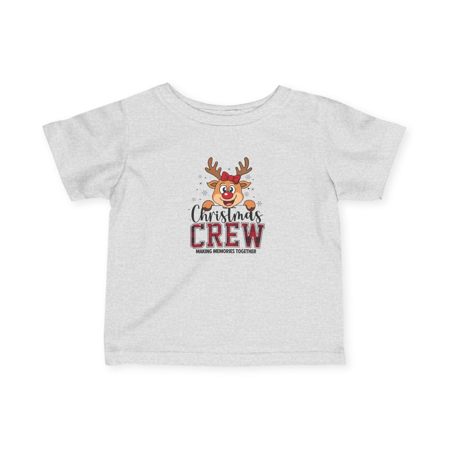 Infant Tee — Christmas Crew Reindeer Cute Baby Holiday Shirt