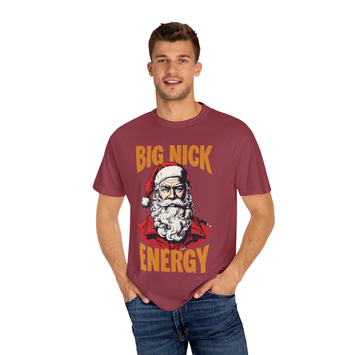 Big Nick Energy Christmas T-Shirt | Unisex Garment-Dyed Tee
