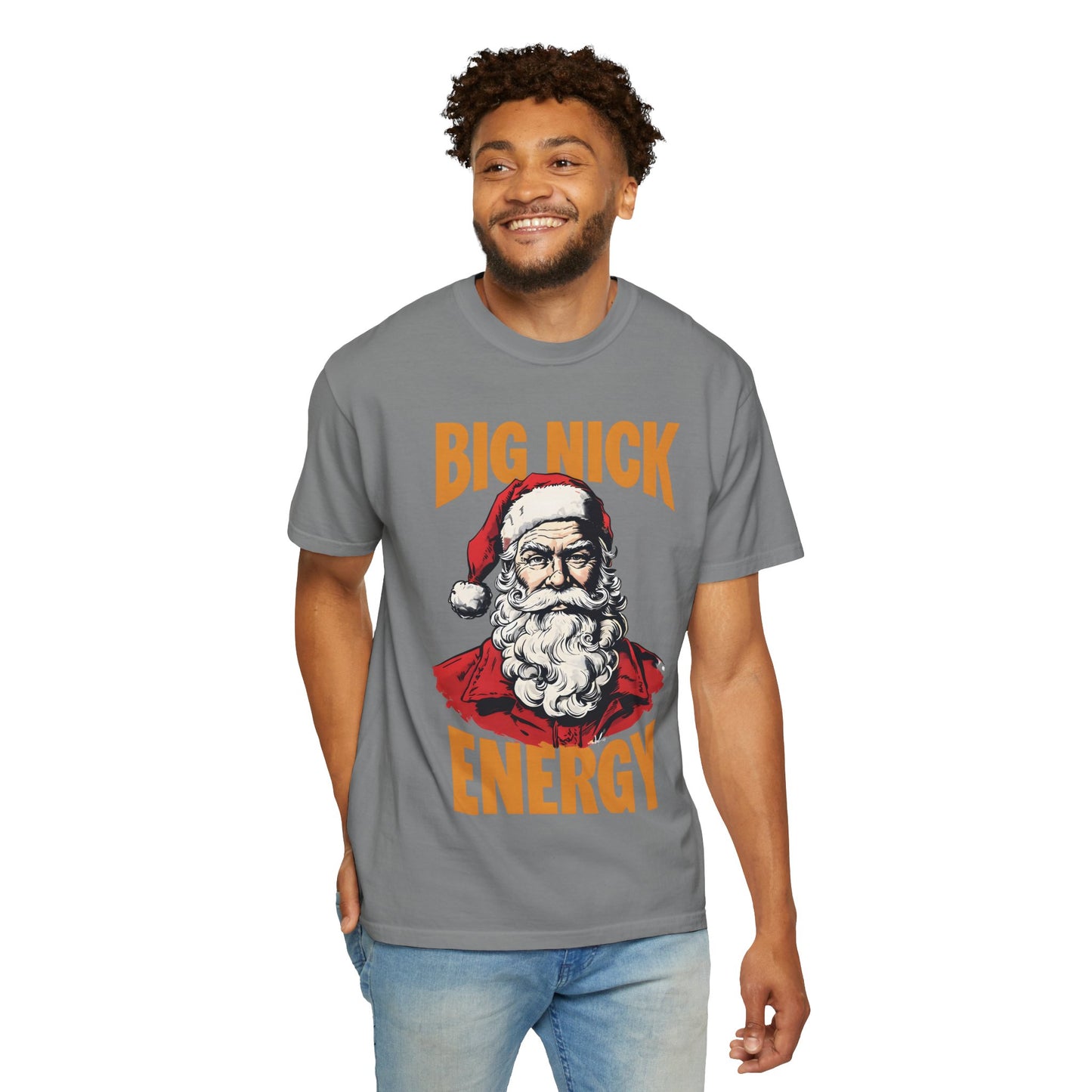 Big Nick Energy Christmas T-Shirt | Unisex Garment-Dyed Tee