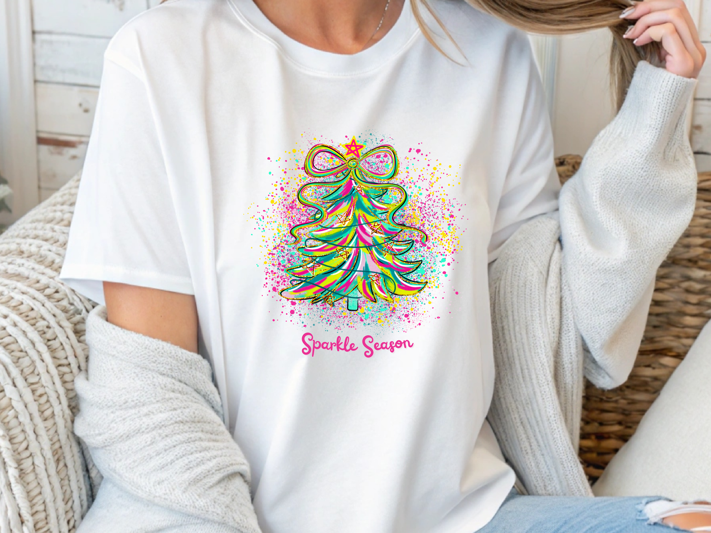 Christmas Coquette Tee - Holiday T-Shirt