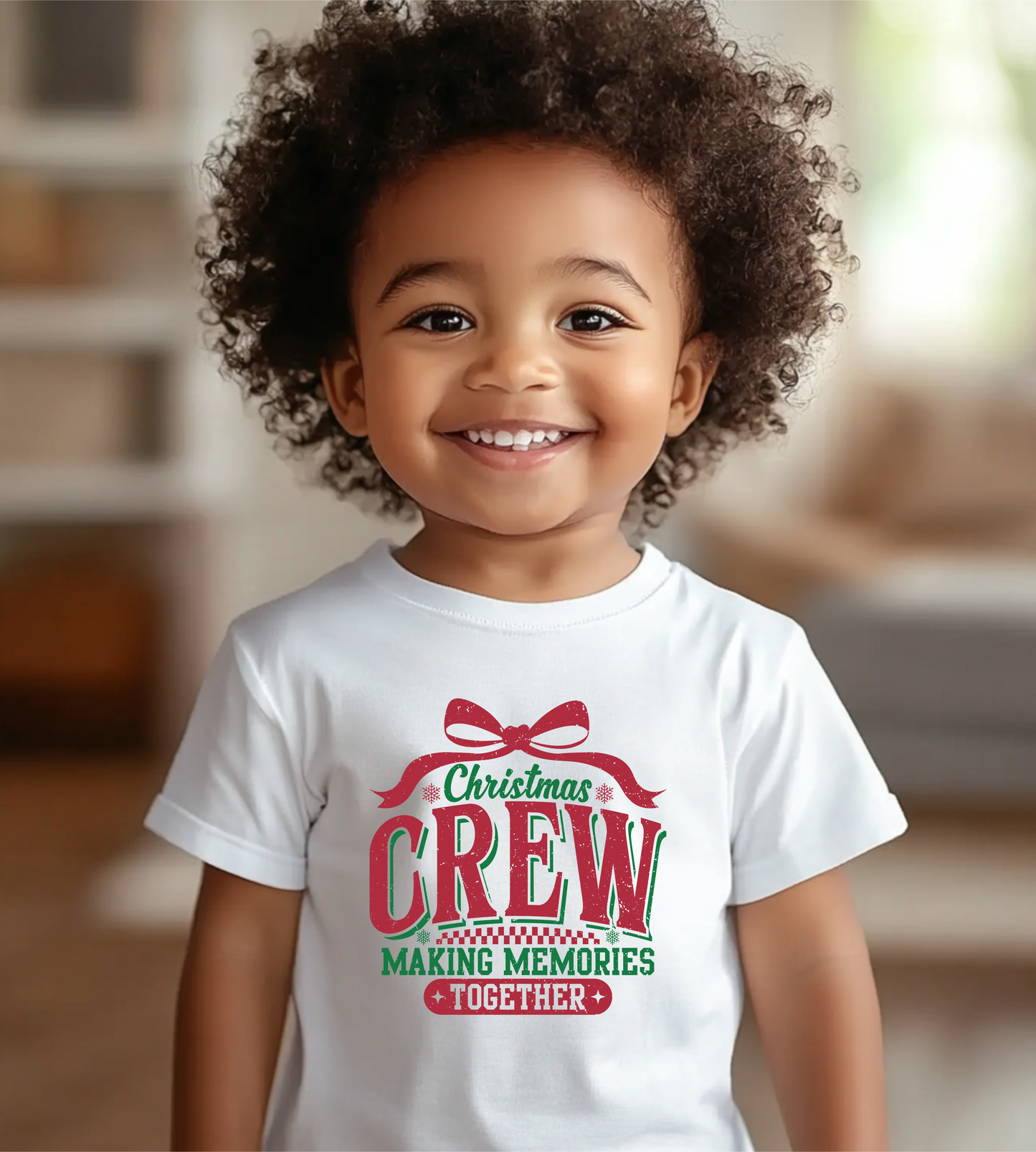 Infant Tee — "Christmas Crew Making Memories Together" Holiday Baby Shirt