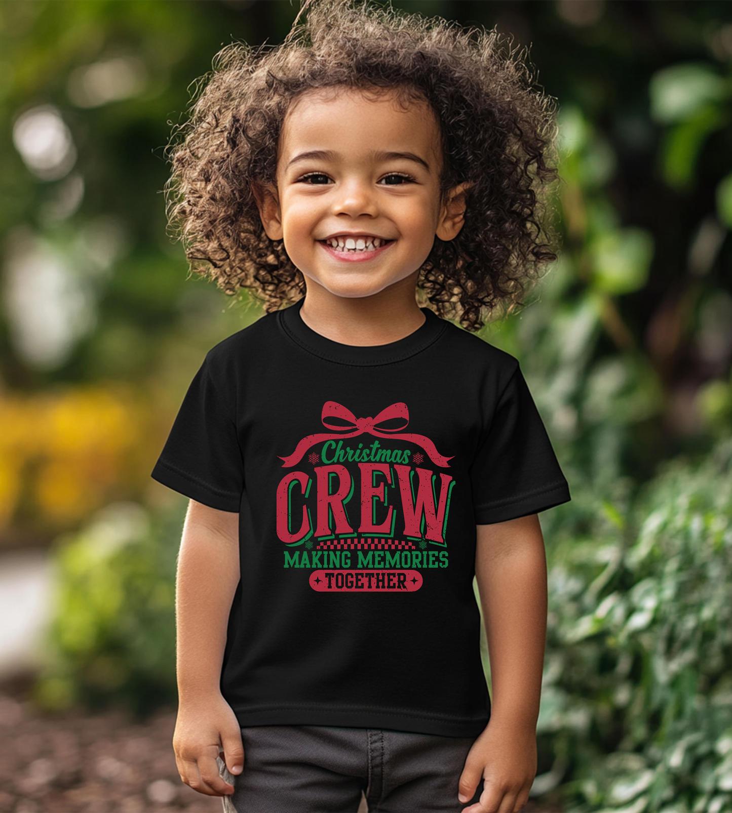 Infant Tee — "Christmas Crew Making Memories Together" Holiday Baby Shirt