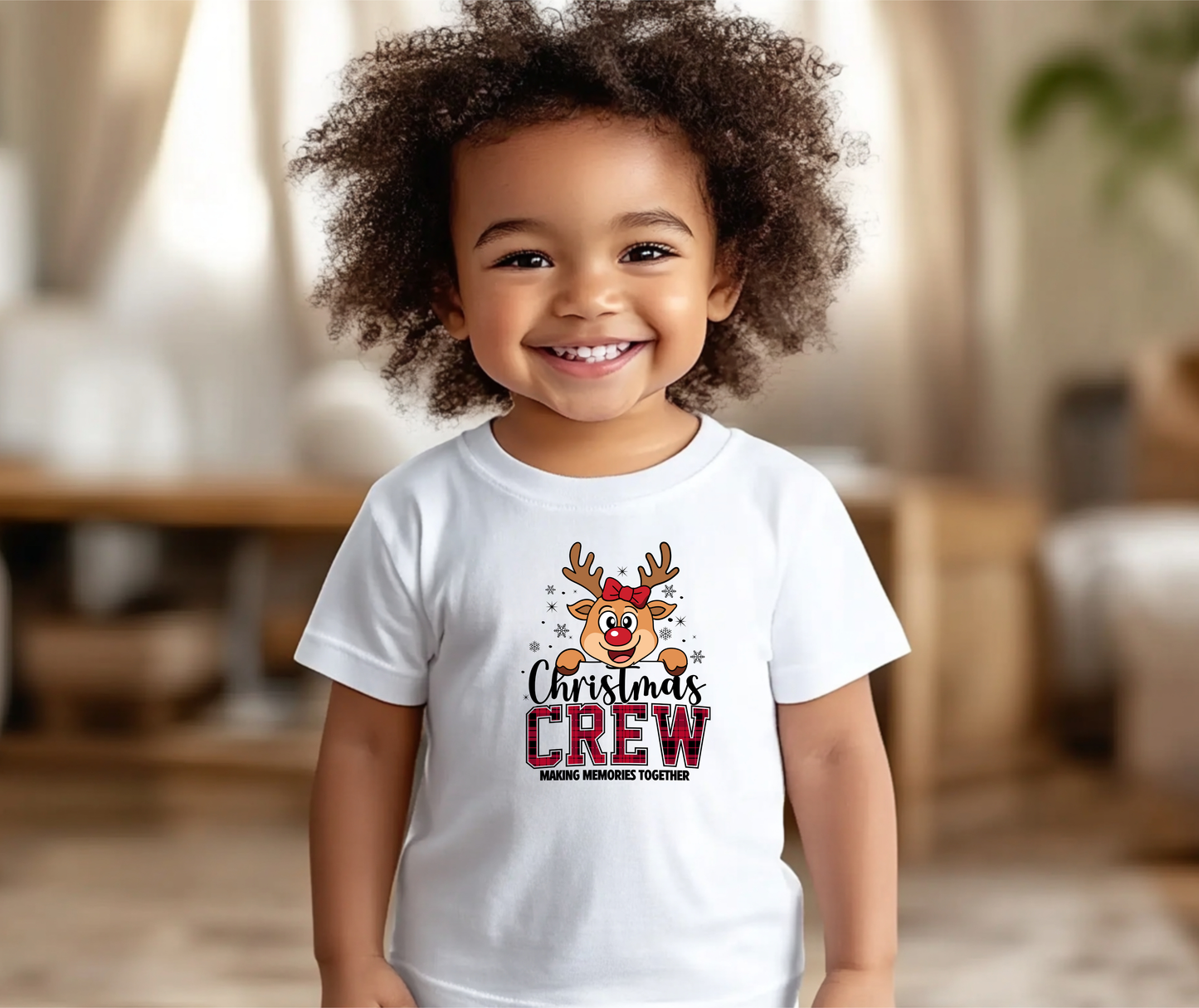 Infant Tee — Christmas Crew Reindeer Cute Baby Holiday Shirt