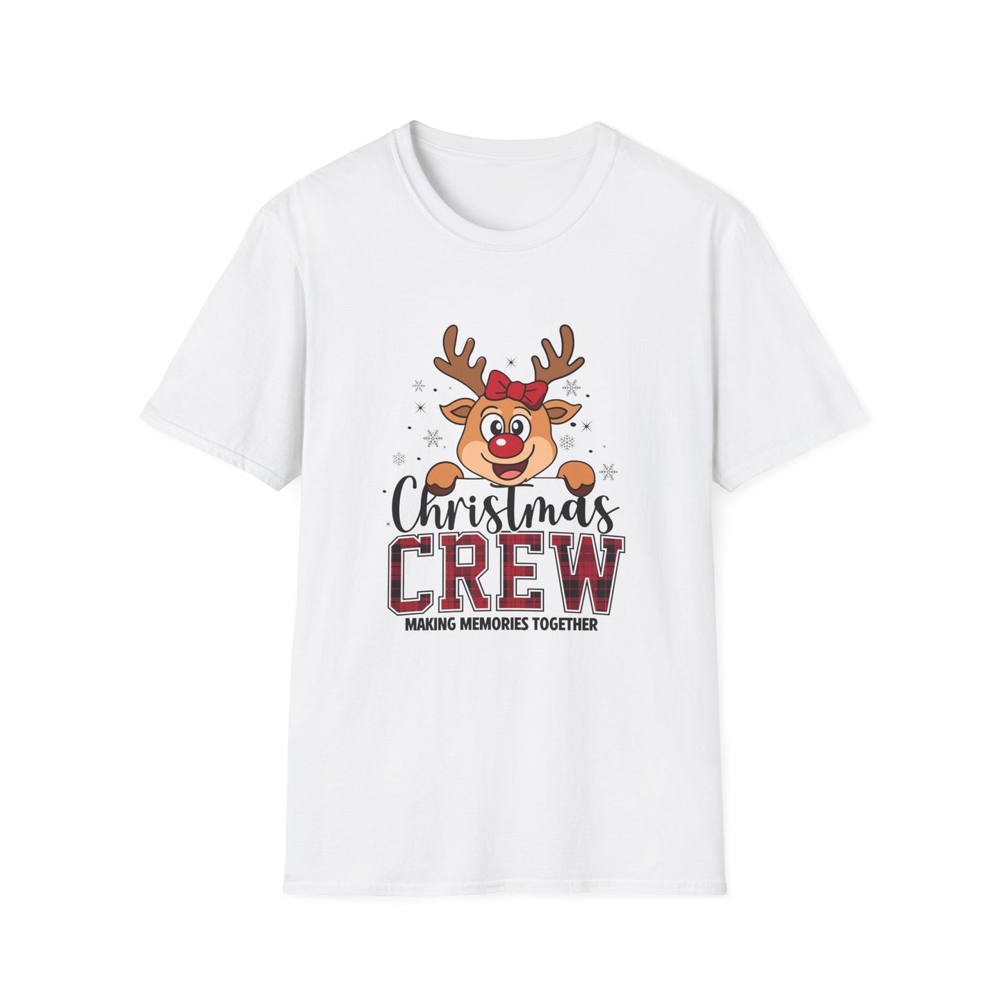 Christmas Crew T-Shirt — Cute Reindeer 'Making Memories Together' Holiday Tee