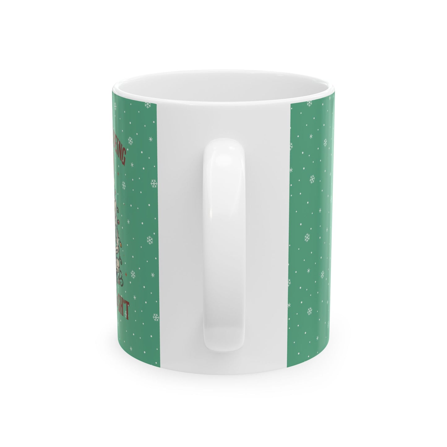 Christmas Skeleton Humor Mug — “Look at me being all festive” Holiday Coffee Cup (11oz & 15oz)