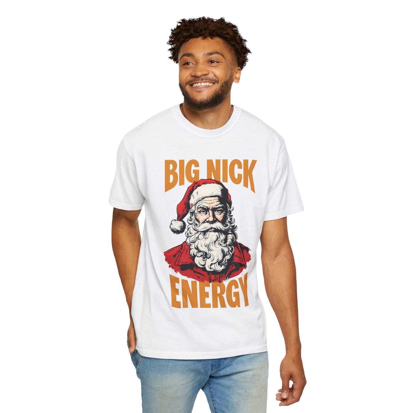 Big Nick Energy Christmas T-Shirt | Unisex Garment-Dyed Tee