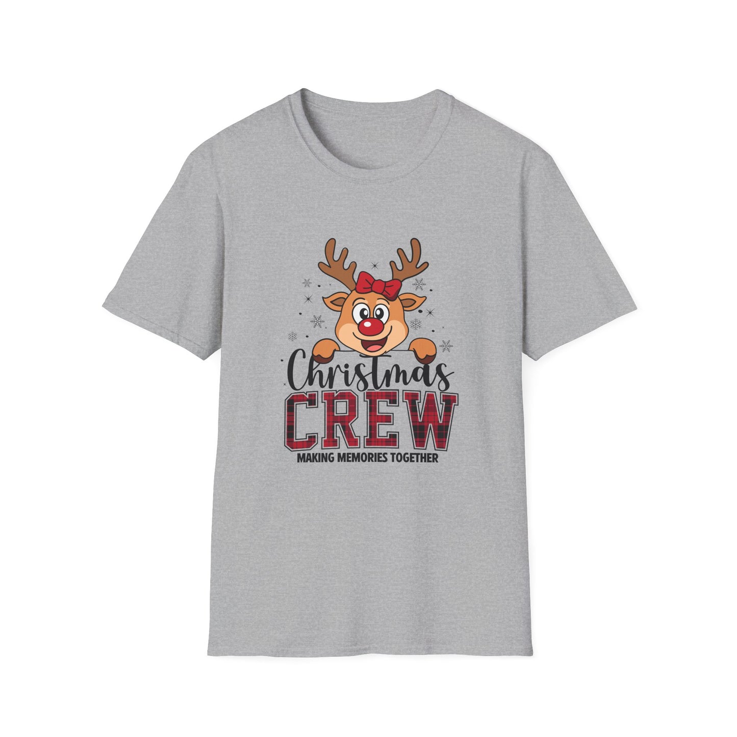 Christmas Crew T-Shirt — Cute Reindeer 'Making Memories Together' Holiday Tee