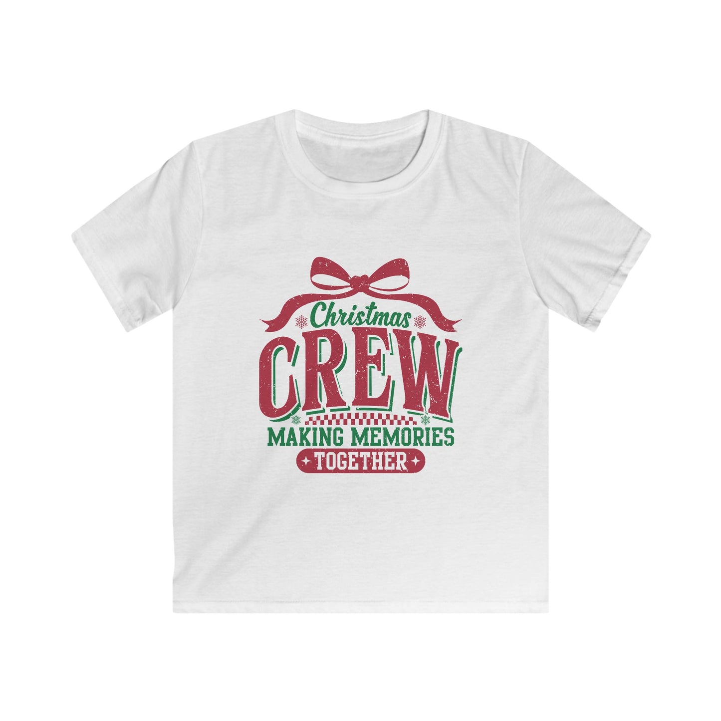 Kids Christmas Tee - Making Memories Together Crew Shirt