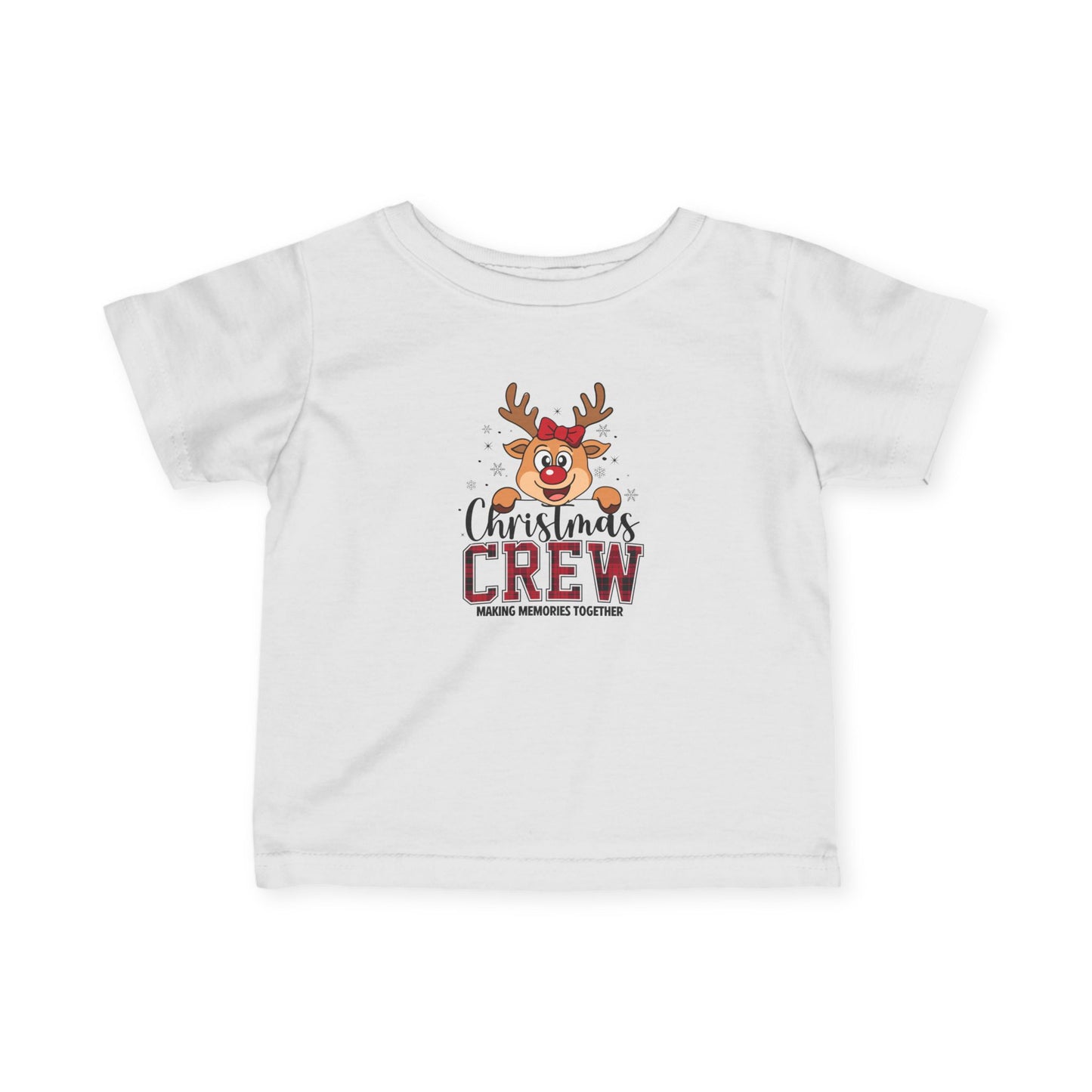 Infant Tee — Christmas Crew Reindeer Cute Baby Holiday Shirt