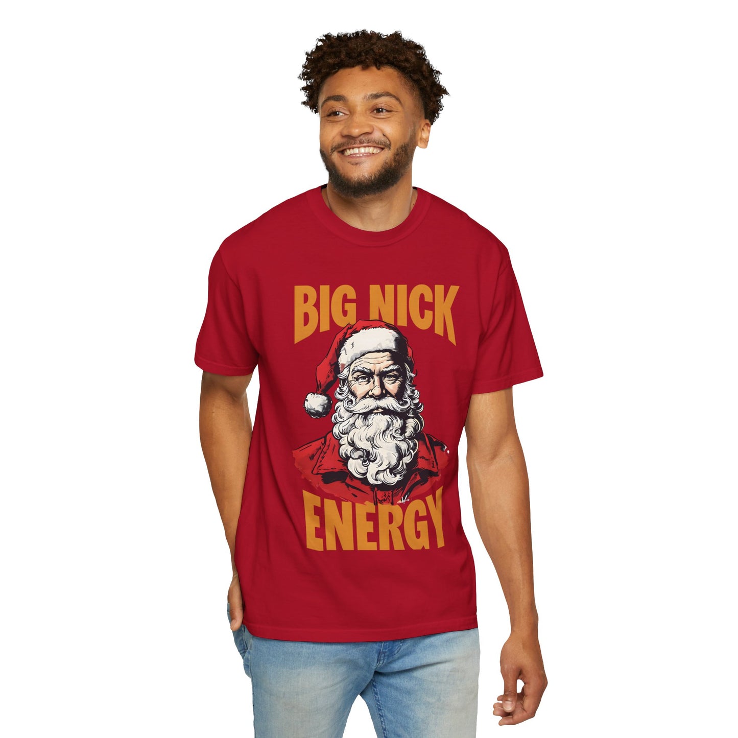 Big Nick Energy Christmas T-Shirt | Unisex Garment-Dyed Tee