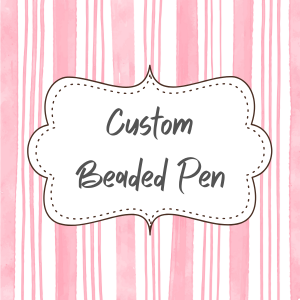 Custom Silicone Beaded Pen