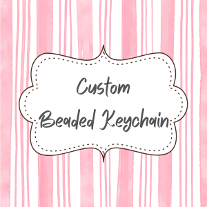 Custom Silicone Beaded keychain